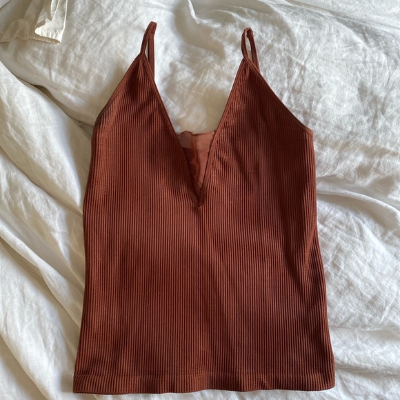 Rust Orange Free People Come Around Cami Sz M/L - Picture 6 of 8